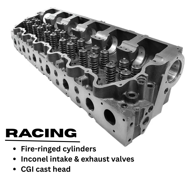 CAT 3406E/C15/Acert Cylinder Head - Racing | CGI + Exhaust and Intake Inconel Valves + Fire Ringed |20R2645 | Texas Power