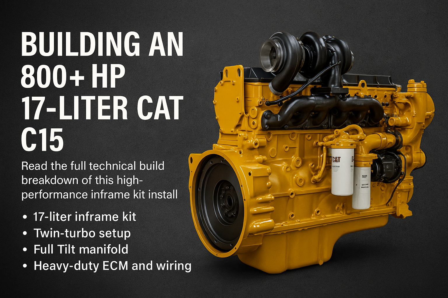 800+ HP 17-Liter CAT C15: Inside a True Competition-Grade Diesel Engine