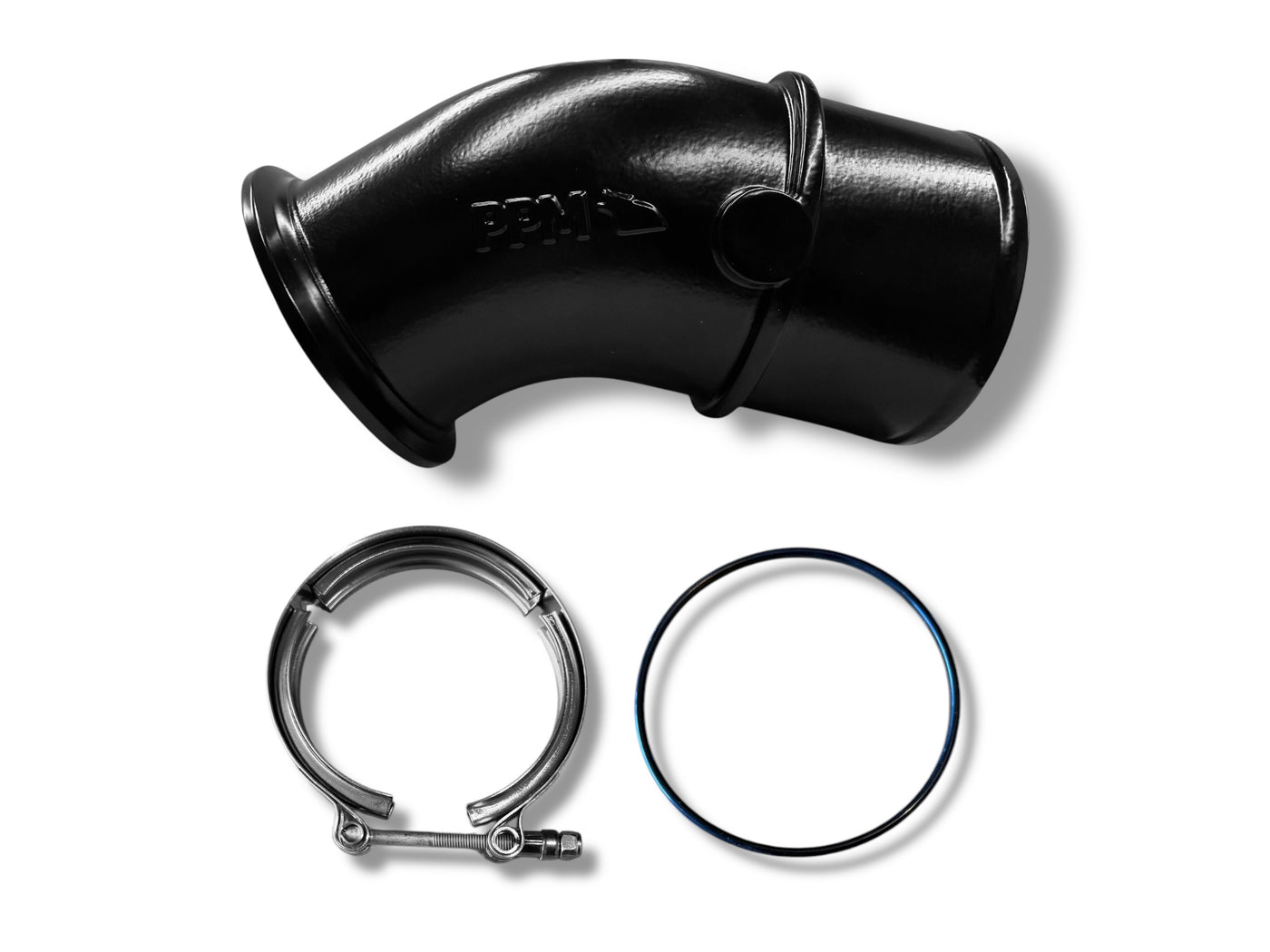 V-band 45 Degrees Turbo Elbow Kit | Black | PPM