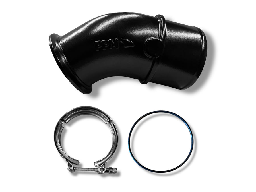 V-band 45 Degrees Turbo Elbow Kit | Black | PPM