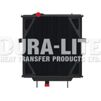 4-Row Copper-Brass Radiator with Frame for Peterbilt 387 (2005–2009) – Driver-Side Outlet  | Dura-Lite