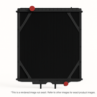 4-Row Copper-Brass Radiator with Frame for Peterbilt 387 (2005–2009) – Driver-Side Outlet  | Dura-Lite