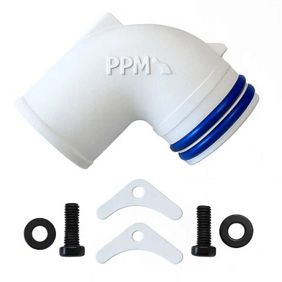 Turbo Elbow 90 Degrees Cat | White | PPM