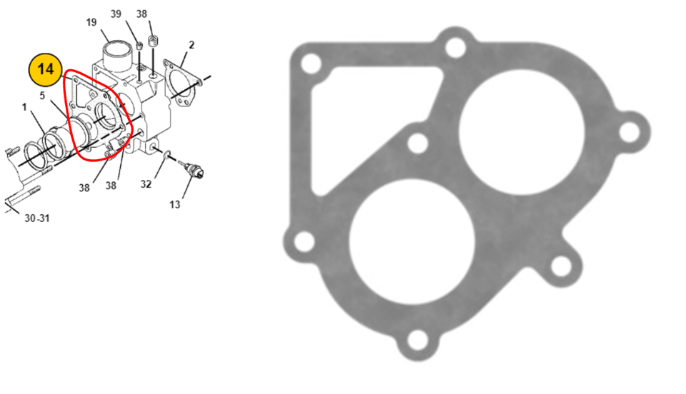 Thermostat Gasket C15