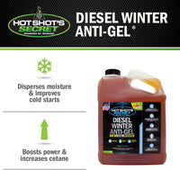 Hot Shot's Secret Diesel Winter Anti-Gel - Winter Protection & Performance (1 Gallon)