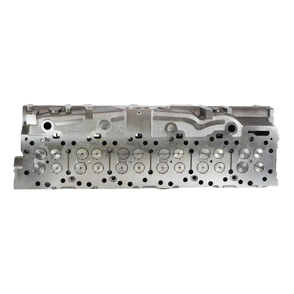 Metal engine block on a white background