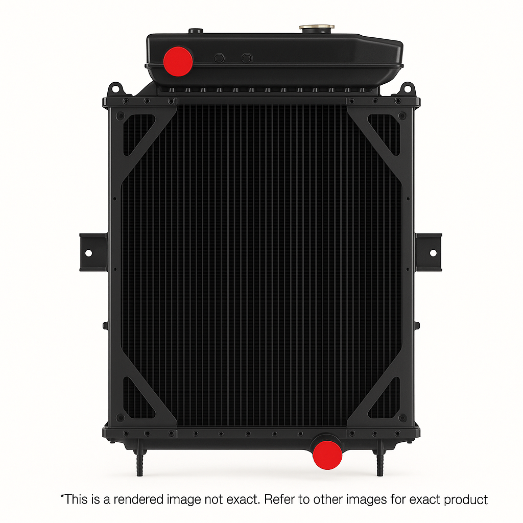 Kenworth Radiator – Steel Tank / Copper Brass 4-Row with Surge Tank | Dura-Lite – 1201