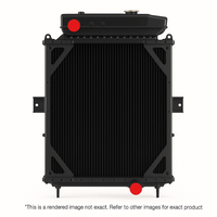 Kenworth Radiator – Steel Tank / Copper Brass 4-Row with Surge Tank | Dura-Lite – 1201