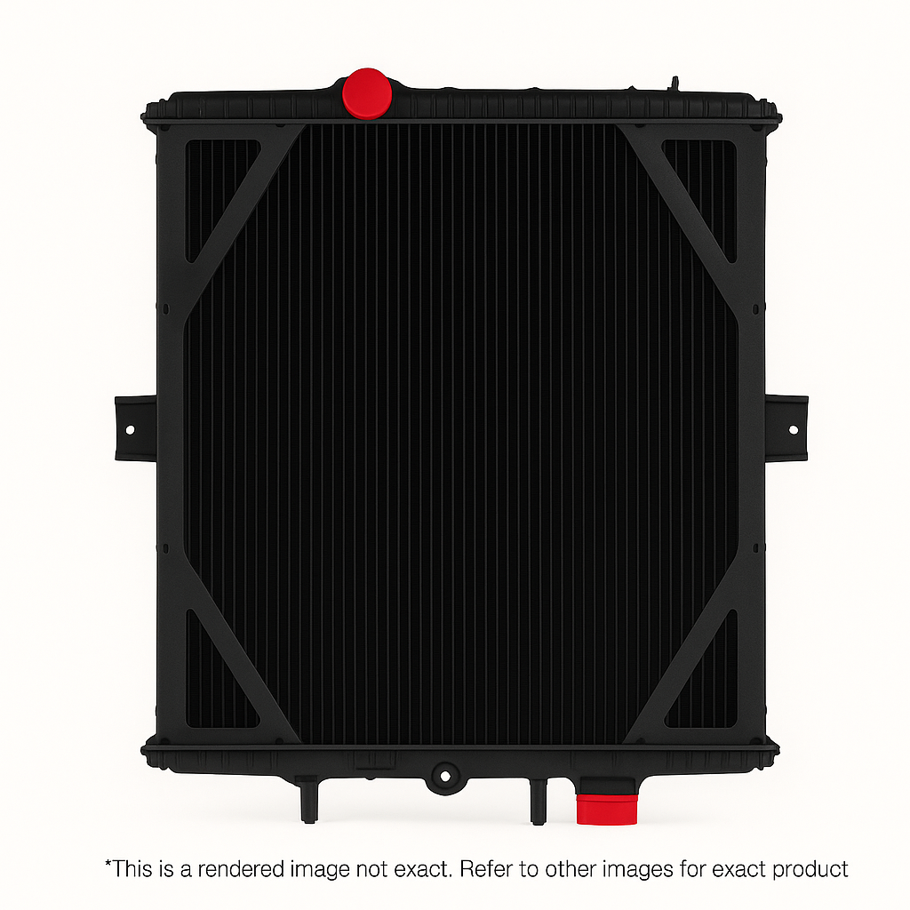 Peterbilt Radiator – 4-Row Copper Brass Core | No Surge Tank | DURALIGHT