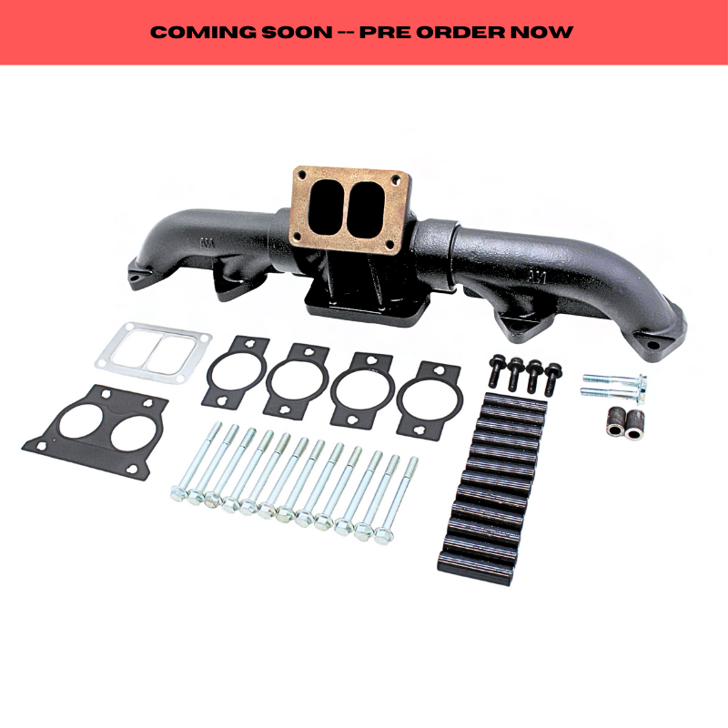 Cummins ISX T6 Black Ceramic Coated Exhaust Manifold Kit | 3680650 | Texas Power