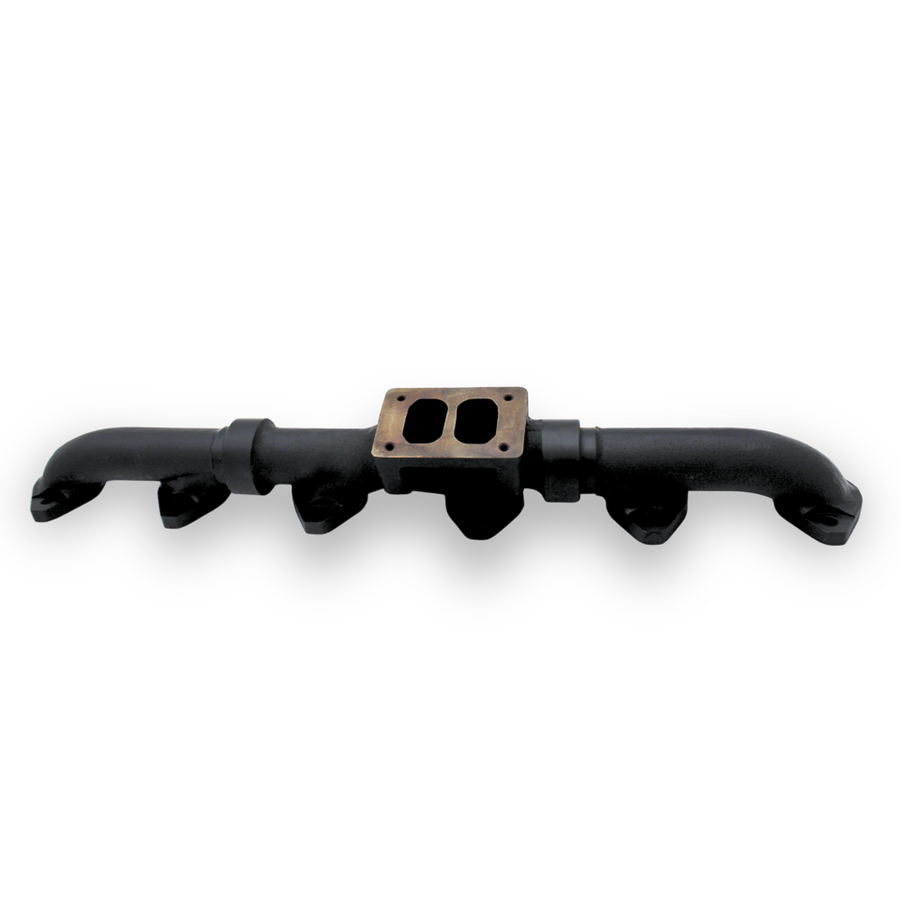 CAT 3406E/C15/C16 exhaust manifold | Mid Mount| Black Ceramic | 1469445 | Texas Power