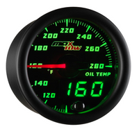 Oil Temp Gauge Black/Green