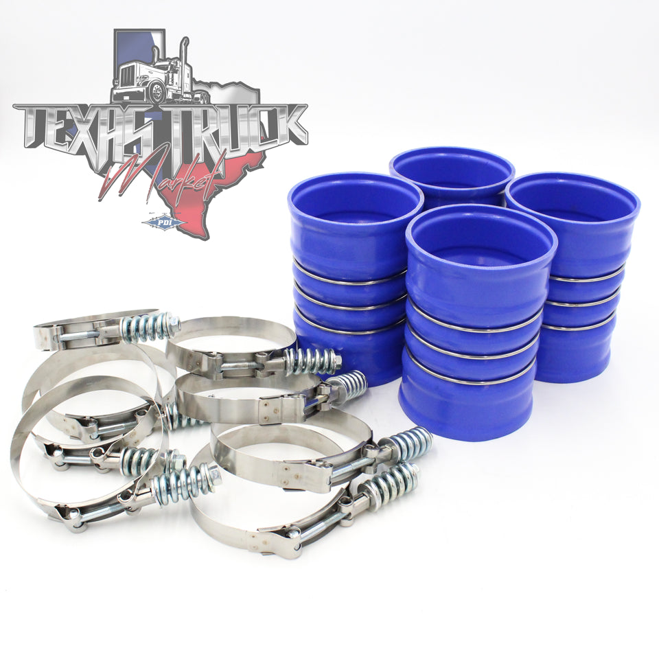 Blue Charge Air Cooler Boot Kit | Texas Truck Market