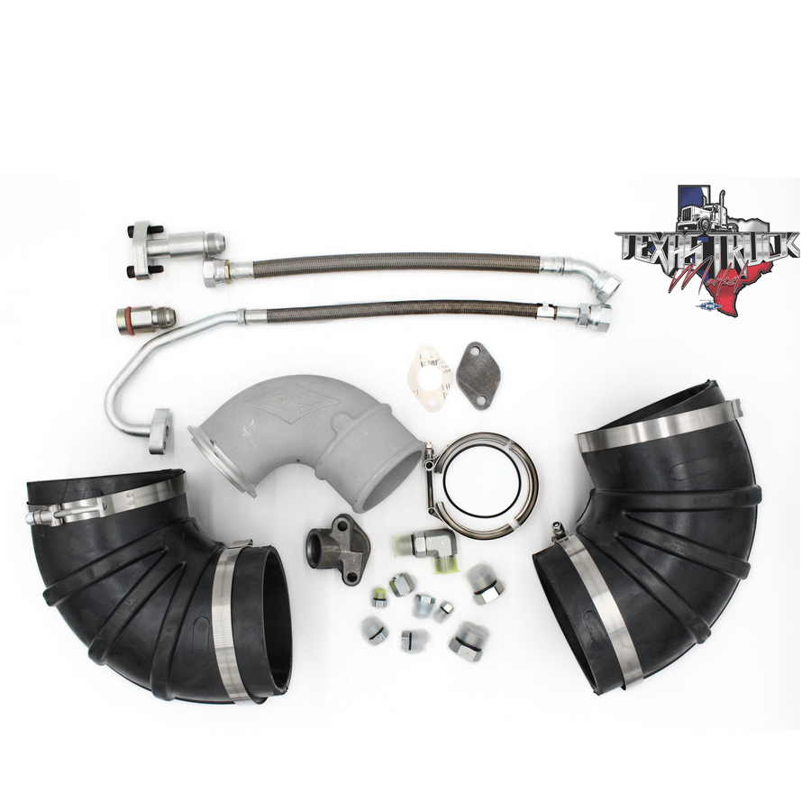 Single Turbo Conversion Kit For C15 Acert Low Mount 2004.5-2007