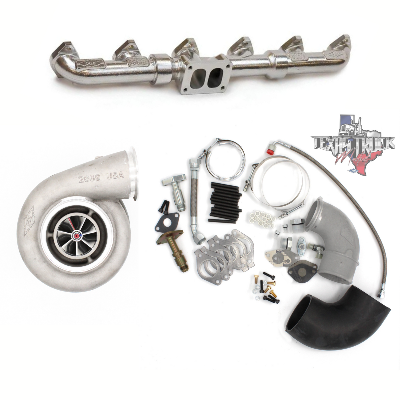 Complete Turbo Conversion Kit for Kenowrth C-13 Acert 2004.5-2007