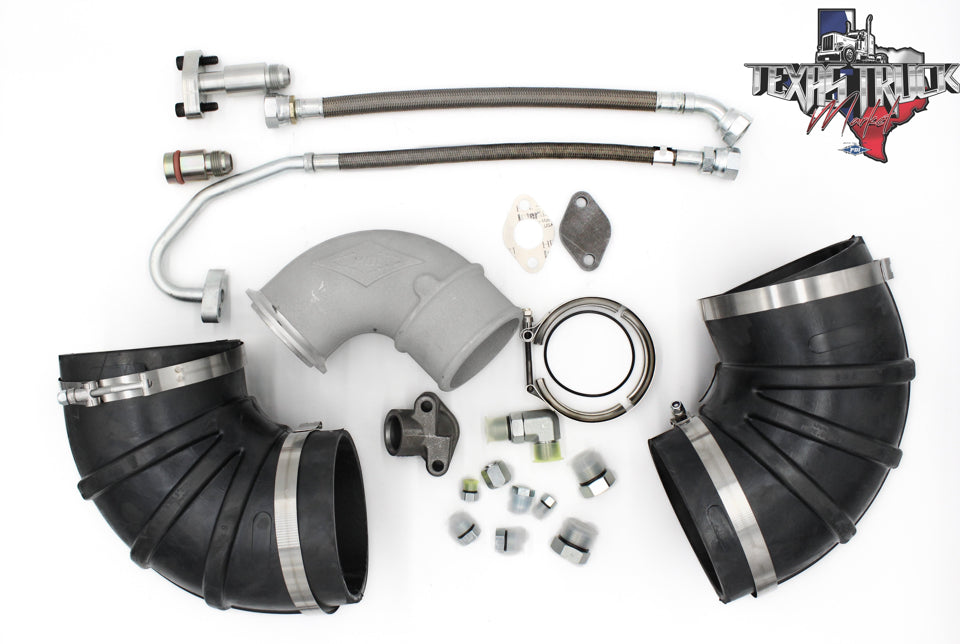 Single Turbo Conversion Kit For C15 Acert Low Mount 2004.5-2007