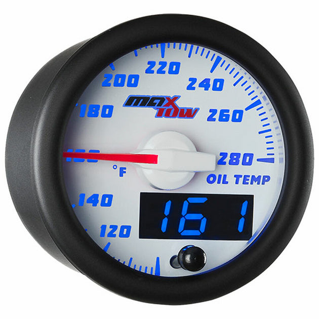 Oil Temp Gauge White/Blue - Texas Truck Market