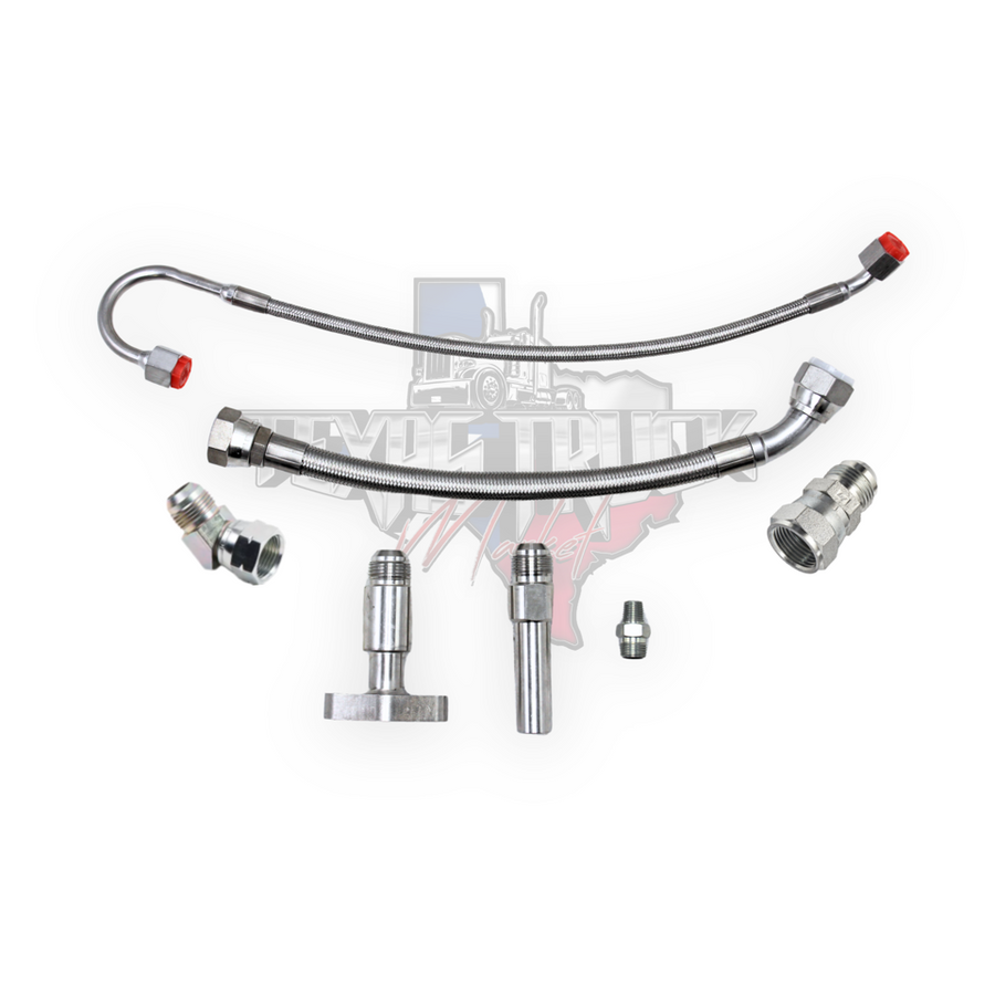 Cummins ISX Turbo Oil Line Kit With Fittings | Texas Power