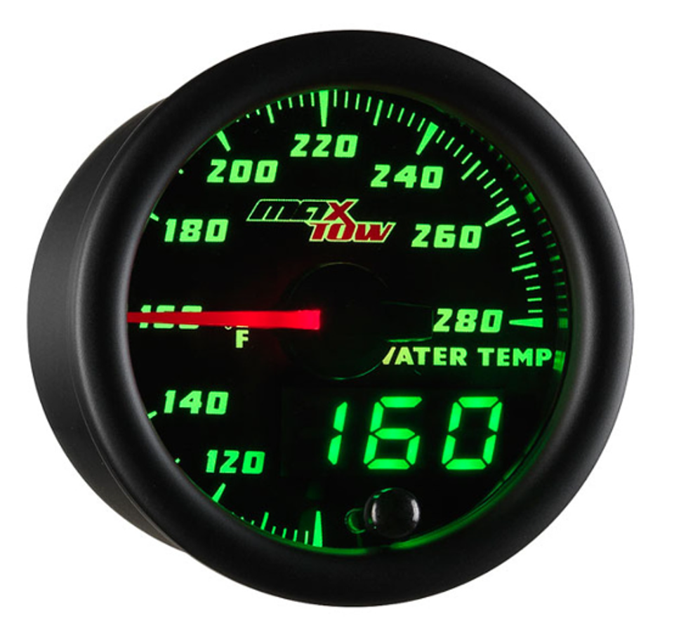 Water Temp Gauge Black/Green