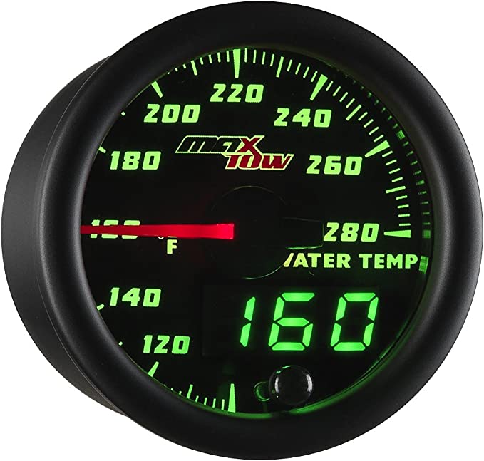 Water Temp Gauge Black/Green