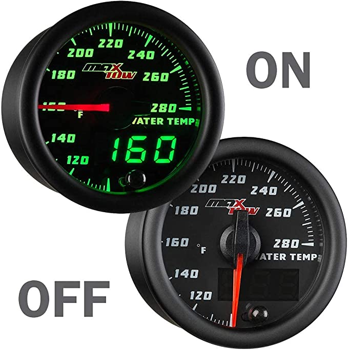 Water Temp Gauge Black/Green