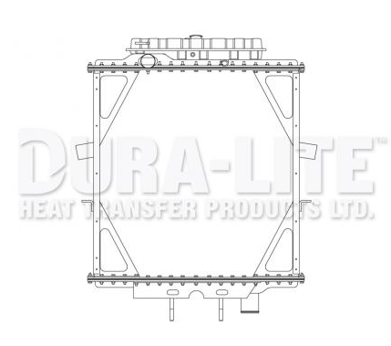 Dura-Lite Radiator PB 379  1991-2007 W/Tank Dimpled Tubes