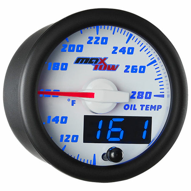 Oil Temp Gauge White/Blue - Texas Truck Market