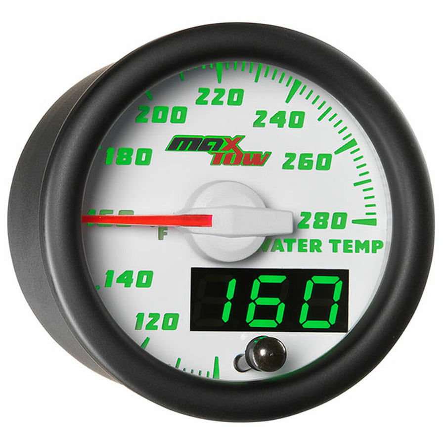 Water Temp Gauge White/Green - Texas Truck Market