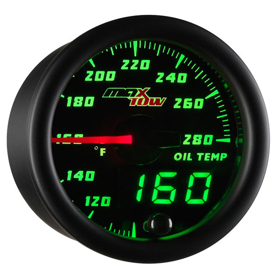 Oil Temp Gauge Black/Green