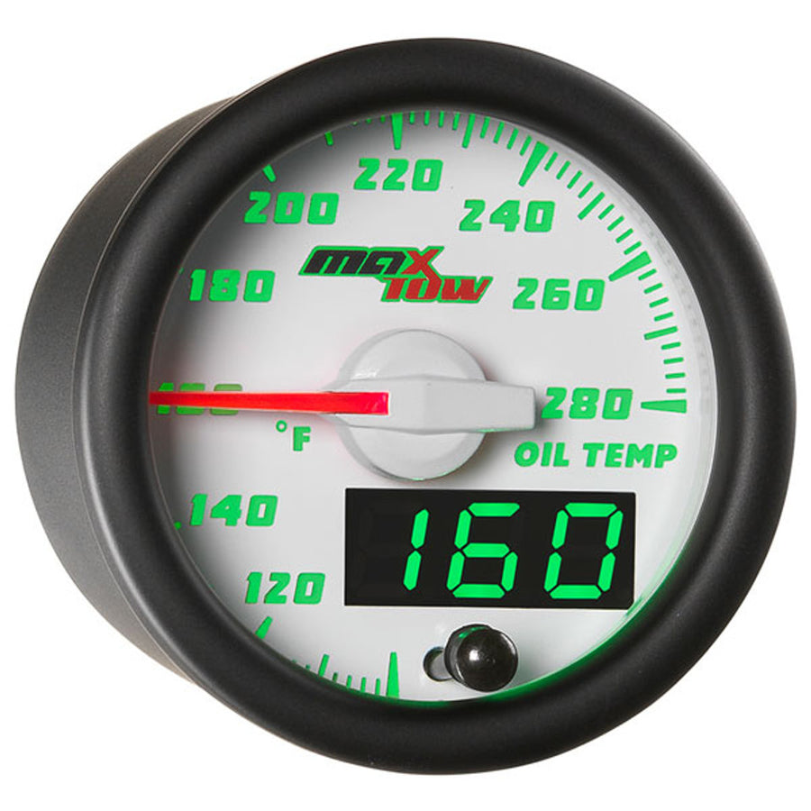 Oil Temp Gauge White/Green