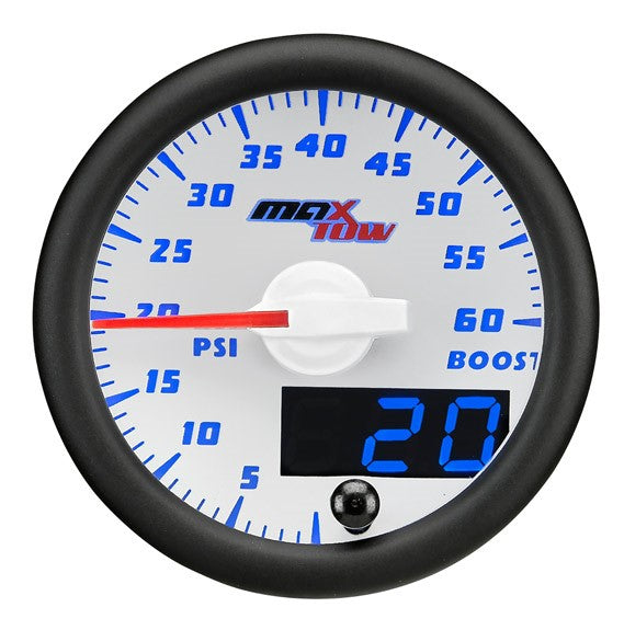 Boost Gauge 60 PSI White/Blue